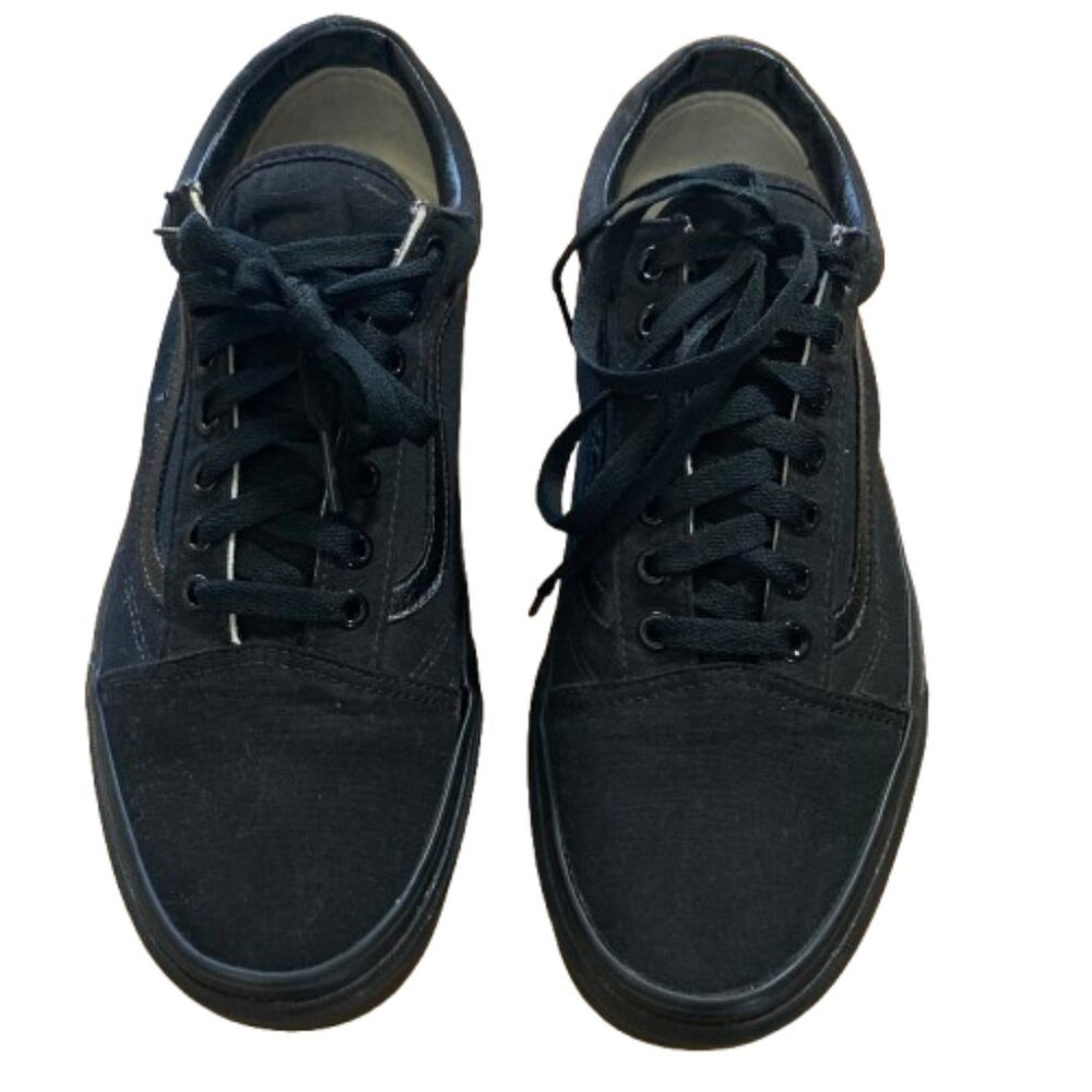 Vans SALE! Unisex Sneakers Off the Wall Low Top Black Canvas Men 10.5 Women 12 - Picture 6 of 6